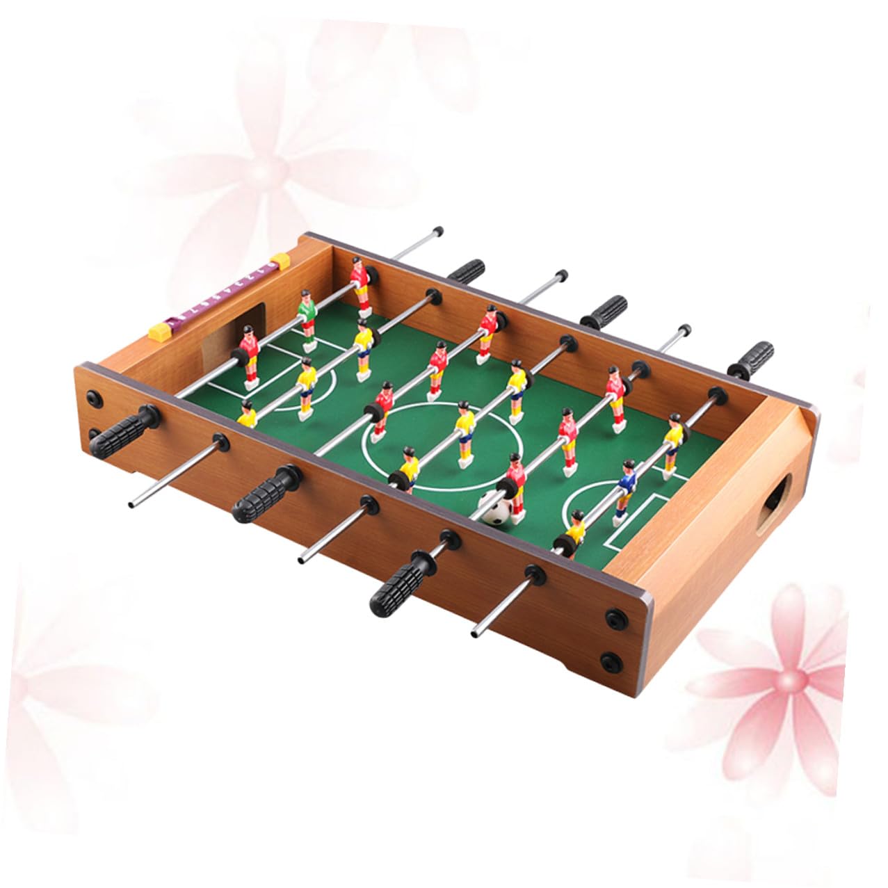 Mini Calcio Balilla da Tavolo Portatile Sei Aste in Mdf, Gioco Intelligente per Ragazzo Ragazza e Adulti, per Serate di Famiglia e Spazi Ridotti