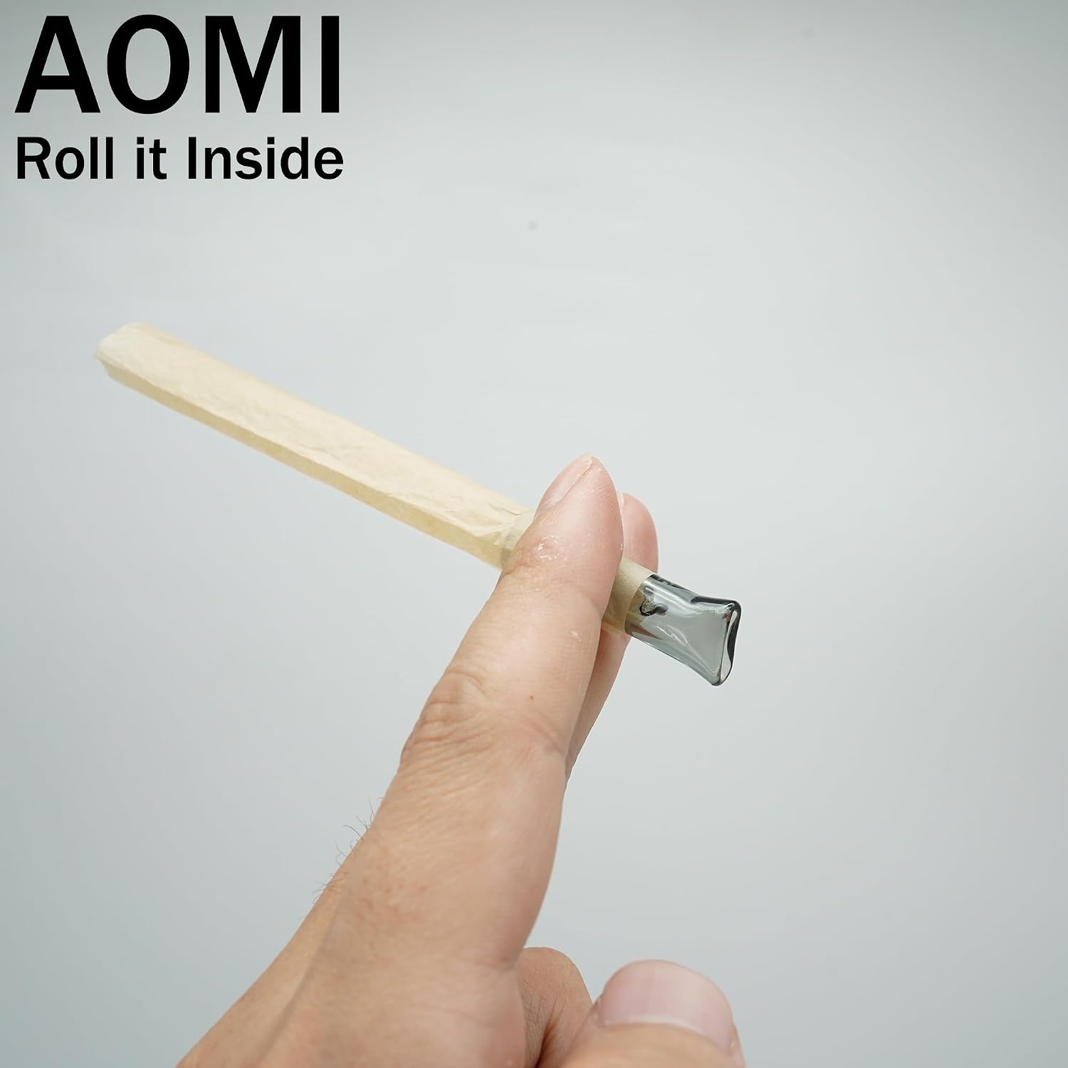 Reusable Glass Filter Tips Mouthpieces, Ø9mm Outer Diameter 35mm Length Glass Tip Flat Mouthpiece, 10 pcs Transparent Black Color Cigarette Filter Easy to Clean 9 x 35mm