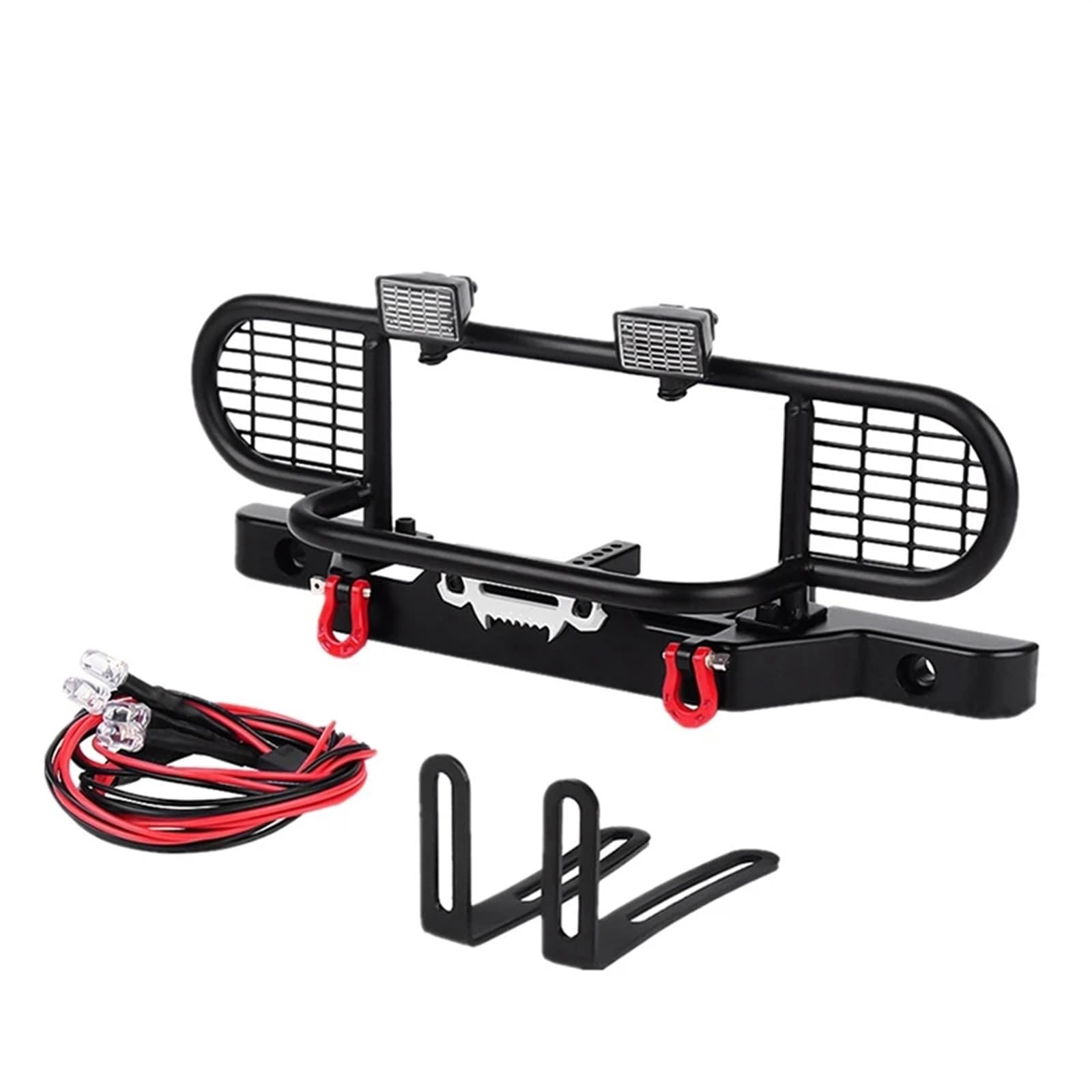 Luces Traxxas TRX-4 parachoques metal para evitar roturas 7
