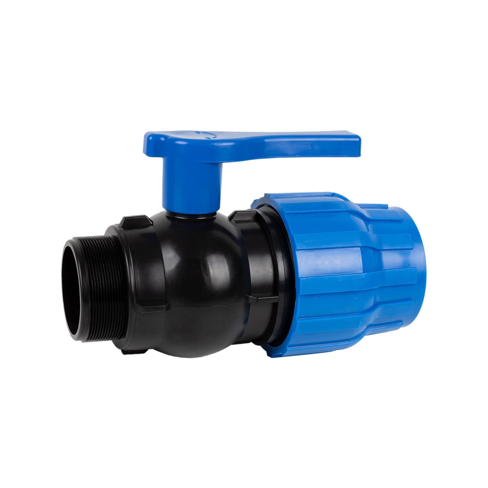 Cofan Enlace Válvula de Bola | Rosca Macho PP PN16 | Medida: 90 x 3"