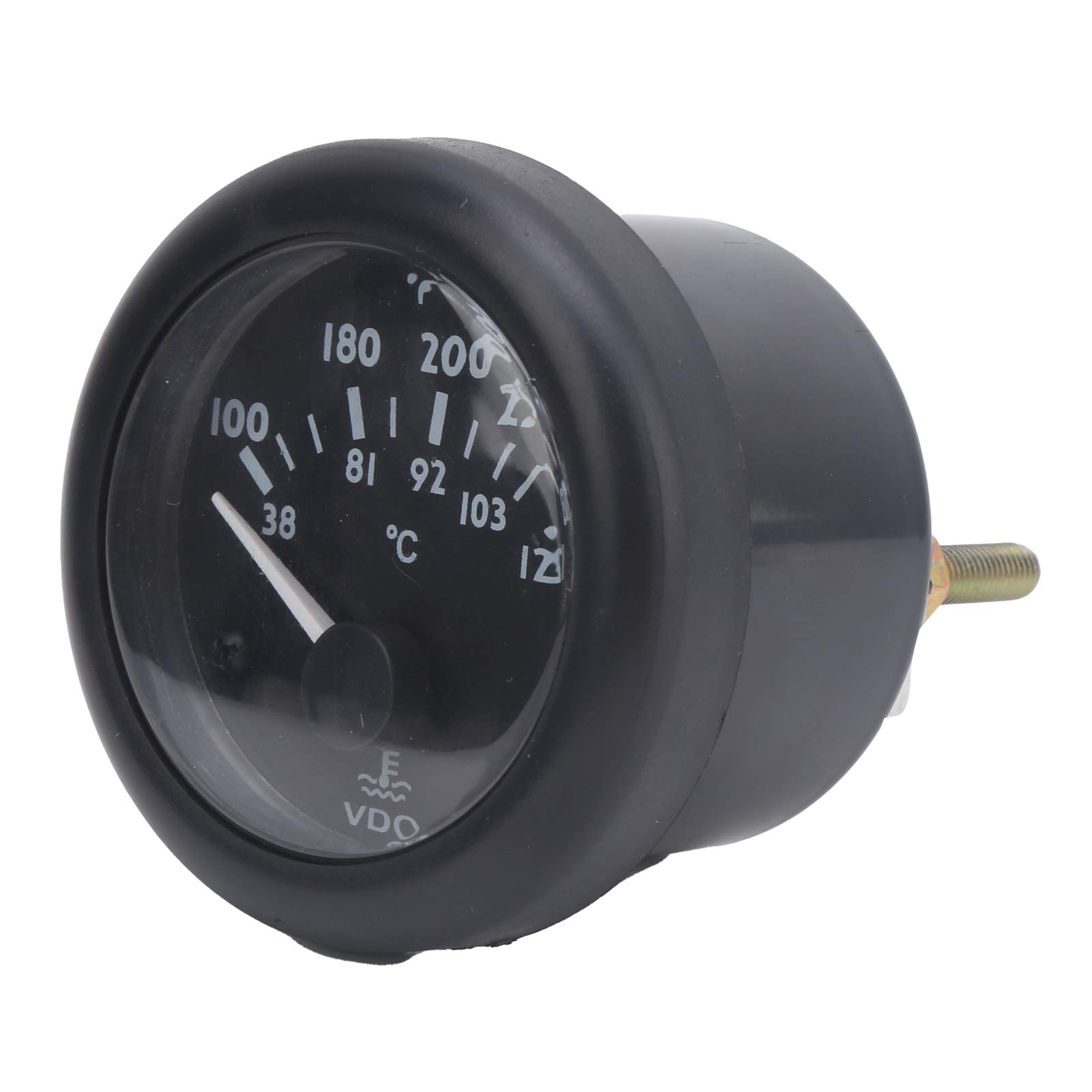 Thermomètre à Eau 52 Mm Compteur de Température de L'eau VDO WT Thermomètre à Pointeur électromagnétique 38 120 100 250 Plage de Mesure Jauge électromécanique (DC12V)