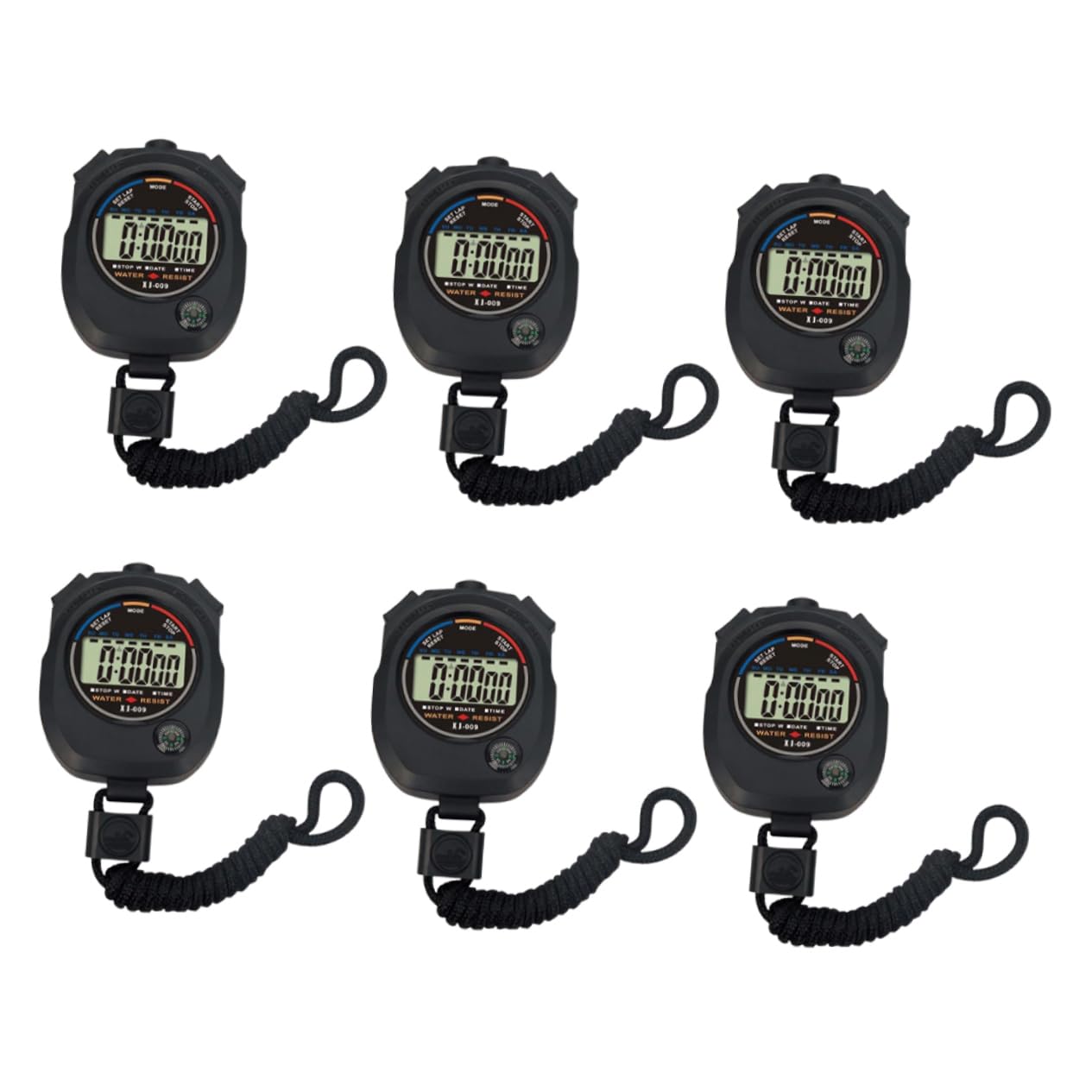 Mikinona 6Pcs Professional Electronic Stopwatch Lightweight Portable Sports Timer for Referees and Training Use-picture-12