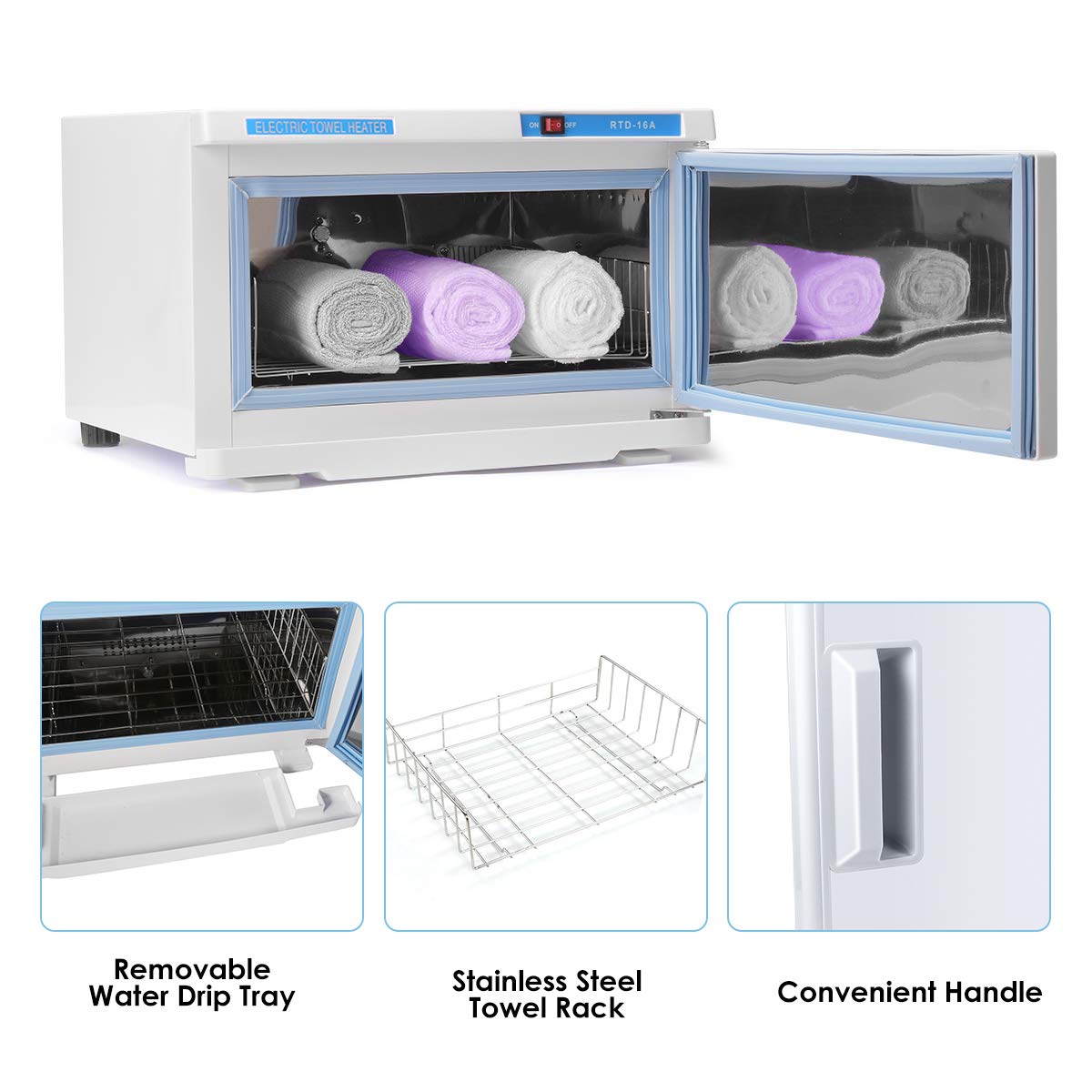 MiToo Electric Wet Towel Warmer, 2 in 1 Towel Tool Warmer Cabinet, 16L  Capacity Removable Tray Stainless Steel Inner for Towels, Bath Hot Towel  Warmers Spa : Amazon.sg: Home
