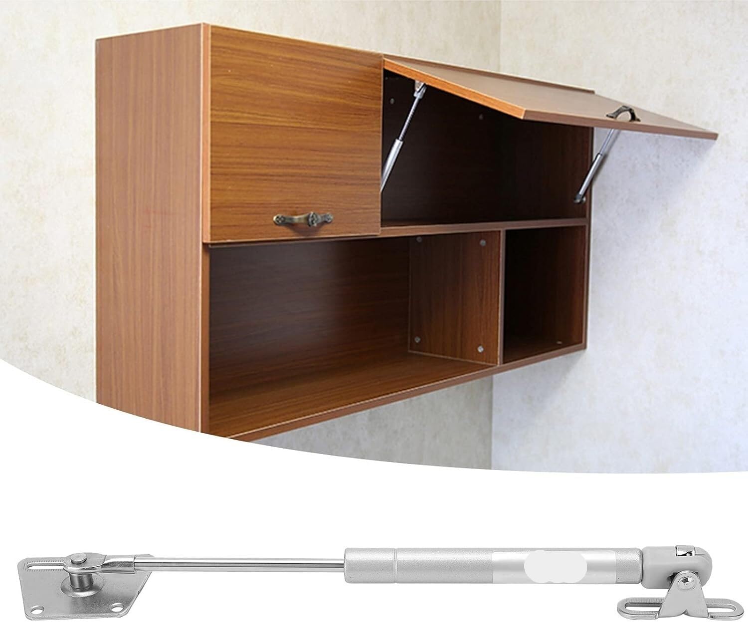 Hydrauliczne amortyzatory gazowe, Hydrauliczny pręt podporowy 60N-150N 250x90mm do zawiasów drzwi szafek z cichym domykaniem(80n)