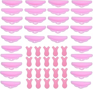 40 Pcs Silicon Curlers Shields Pads Lash Lift kit Lash Lift Pads Lash Lift Rods Mini Eyelash Perming Set Silicone for Different Length Eye Lash Extension Makeup Tool Eyelash Lift Kit