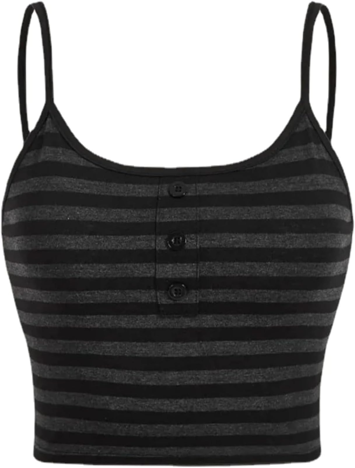 Emo Alt Goth Grunge Tank Tops, Y2k Spaghetti Strap Camisole Tops, Summer Gothic Clothes Backless Vest (L,Black3)