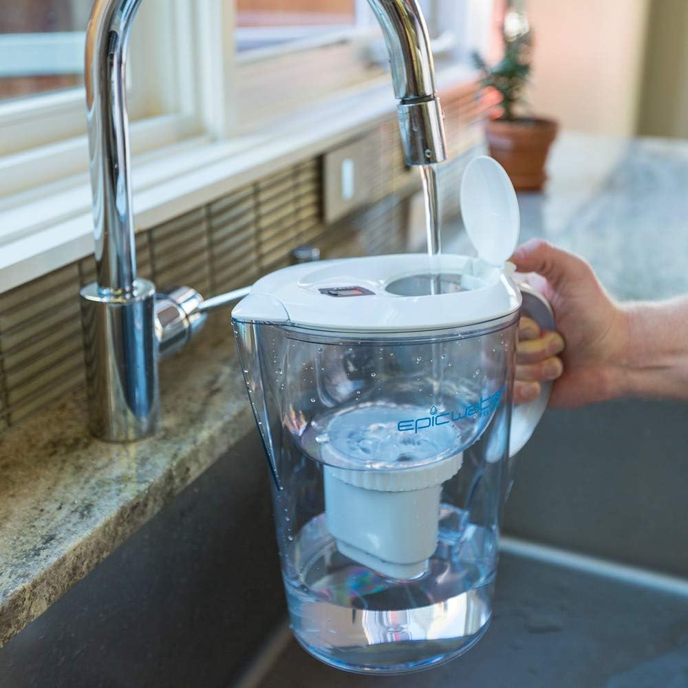 Buу 1 gеt 1 🔥 Epic Pure Water Filter Pitchers for Drinking Water, 10 Cup 150 Gallon Long Last Filter, Tritan BPA Free, Removes Fluoride, Chlorine, Lead, PFAS, PFOA Buу 1 gеt 1 Epic Pure Water Filter Pitchers for Drinking Water, 10 Cup 150 Gallon Long Last Filter, Tritan BPA Free, Removes Fluoride, Chlorine, Lead, PFAS, PFOA