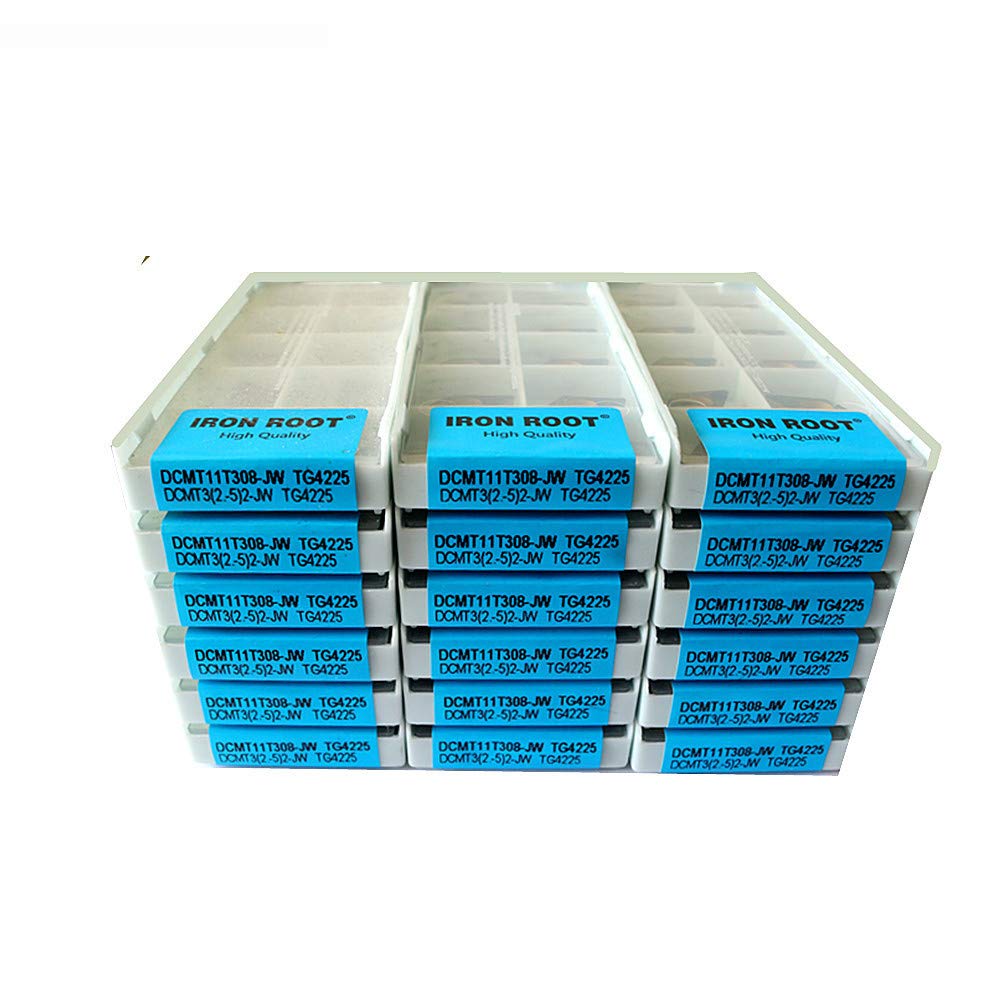 50P DCMT11T308-JW TG4225 Series CNC herramienta de corte de torno de metal ranurado inserto de carburo para SDJCR/L SDUCR/L soporte de herramientas