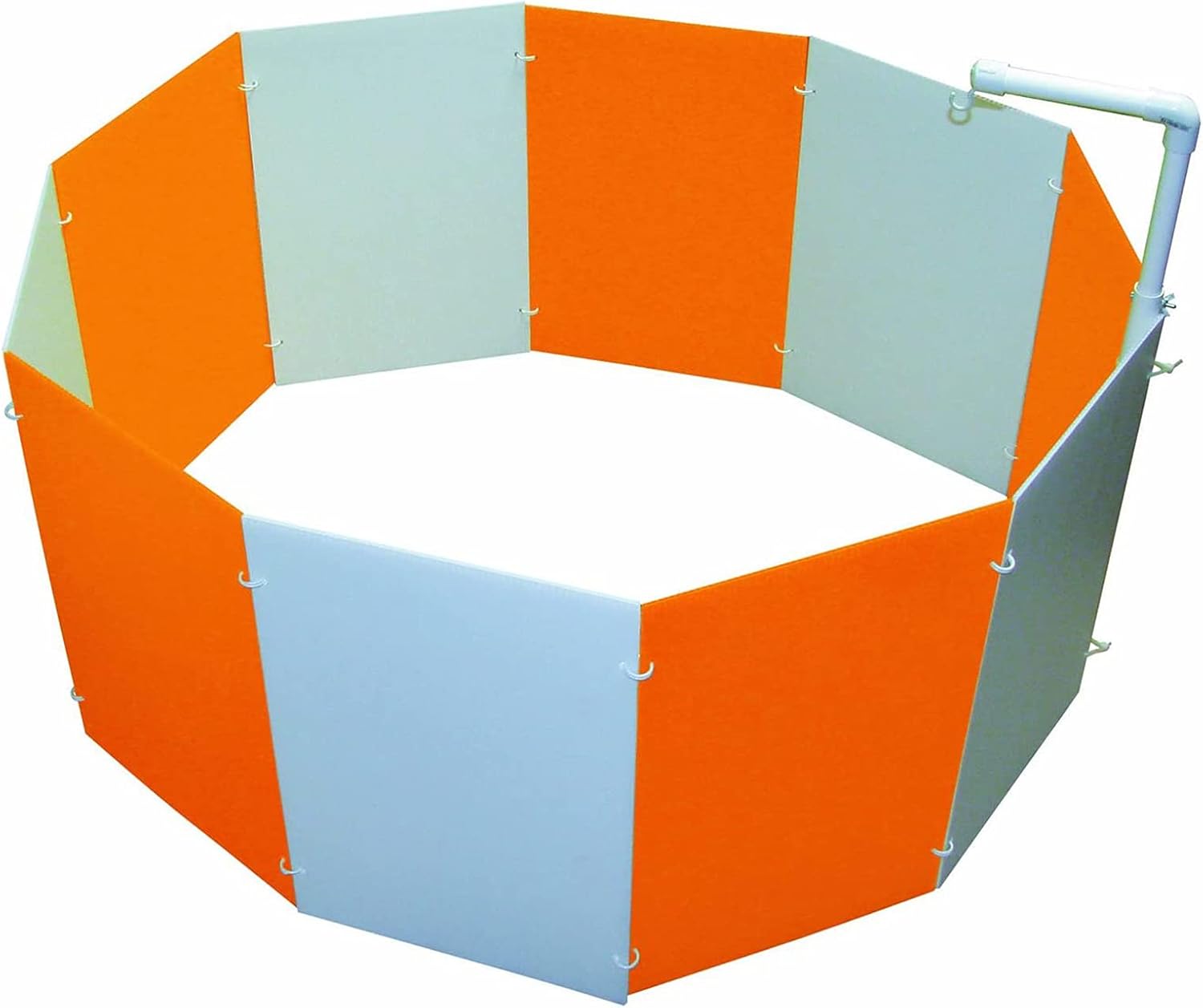 Farm Innovators 3700 Baby Chick Corral Starter Home Coop Kit with 10 Plastic Panels and Adjustable Brooder Lamp Hanger for Up To 15 Chicks