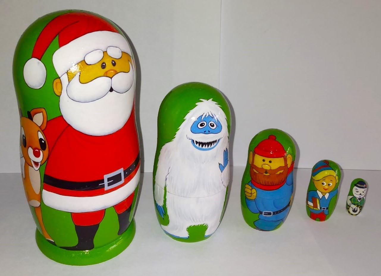 Christmas Reindeer Nesting Doll