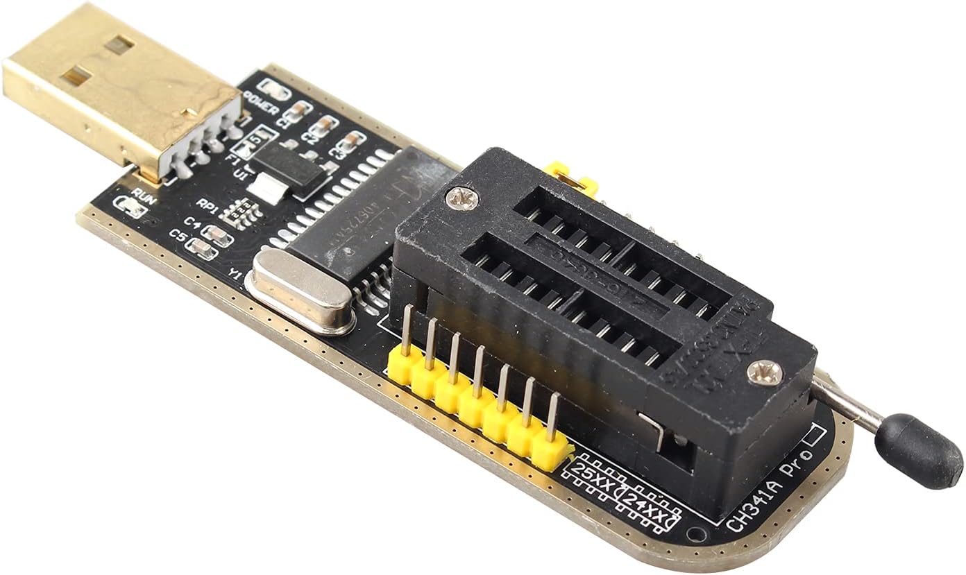 Jopto 2PCS CH341A Series 24 EEPROM BIOS Writer 25 SPI Routing LCD Flash
