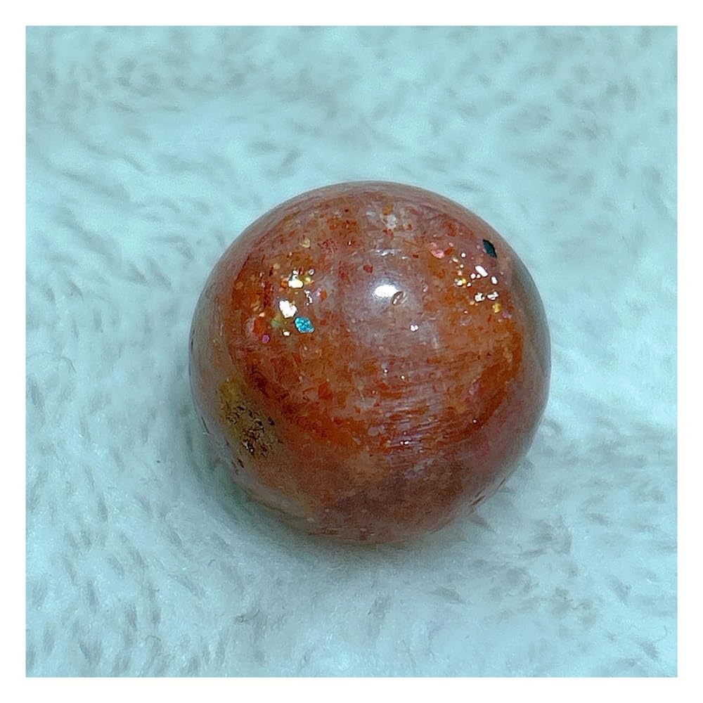 Esfera de cristal natural de 17mm con soporte para decoracion y collar