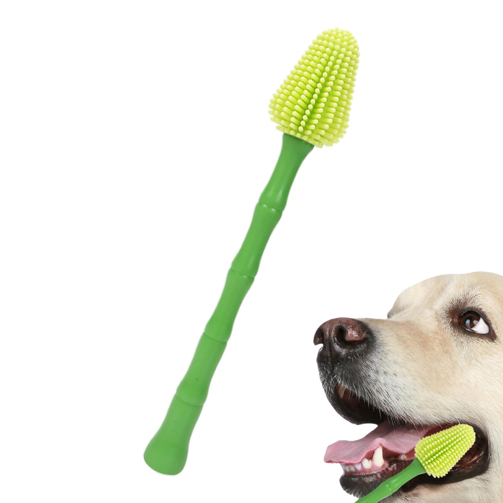 Quorvex Small Dog Toothbrush | Long Handle Breath Freshening Tool - Dog Cleaning Tooth Brush | for Small Medium Large Kitten Puppy Daily Brushing Maintenance Home Care Health
