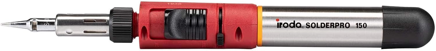 Exclusive Discount 80% Offer IRODA Cordless Butane Soldering Iron Multi-Purpose Kit | SOLDERPRO 150K 4-in-1 Portable 30-125W Heat Tool, Safety Ignition, Rapid Heat Up, 100 Mins Run Time Butane Not Included