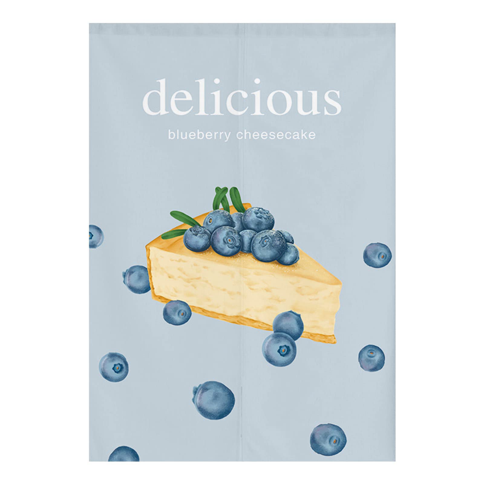 Guest Ruyunlai Noren Japanese curtain Medium Long Type Printed Door Tapestries for Home Decoration 70cm X 150cm Blue Blueberry Pie