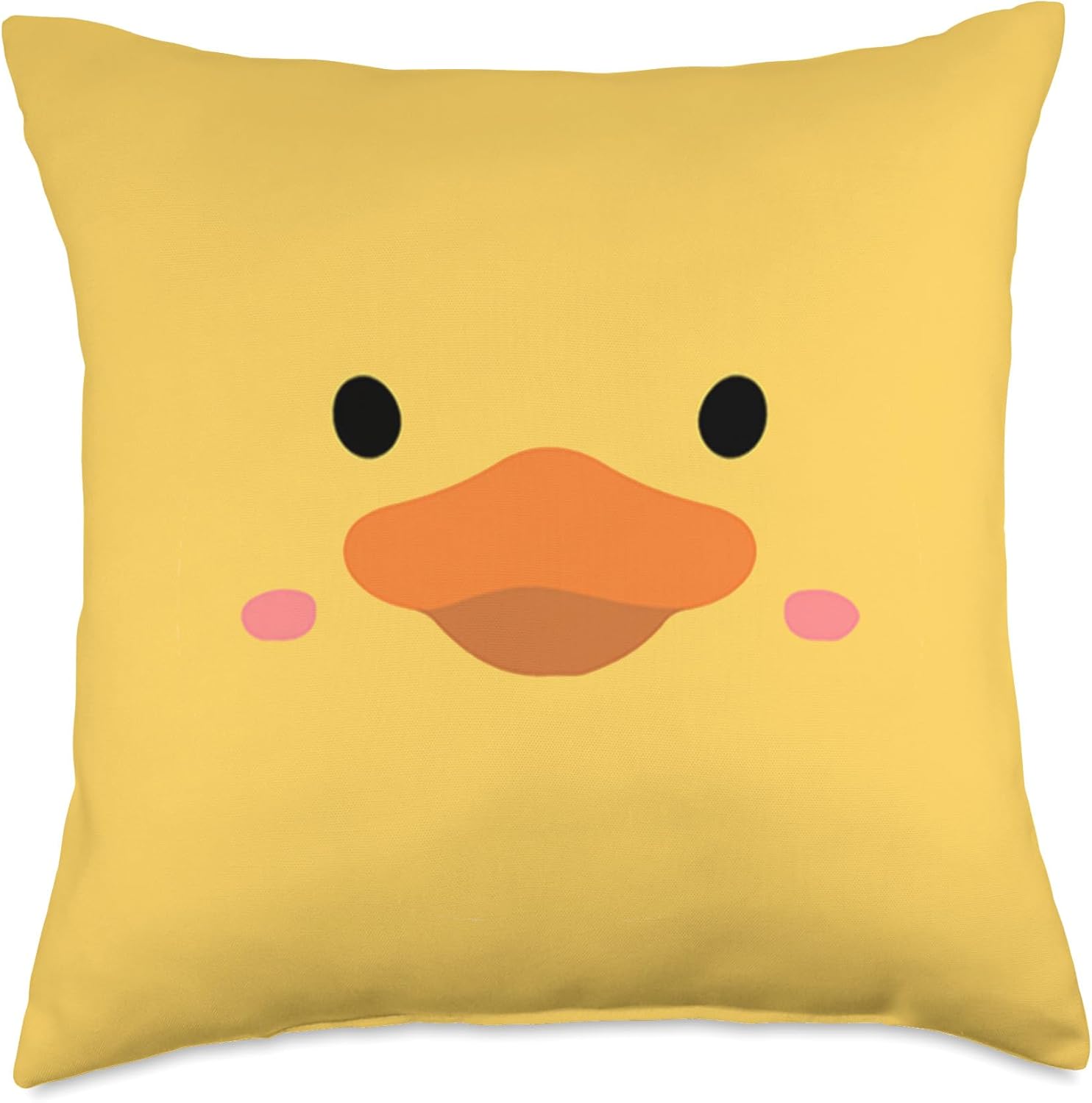 Duck Face Funny Yellow Rubber Duck Cute Duck Throw Pillow
