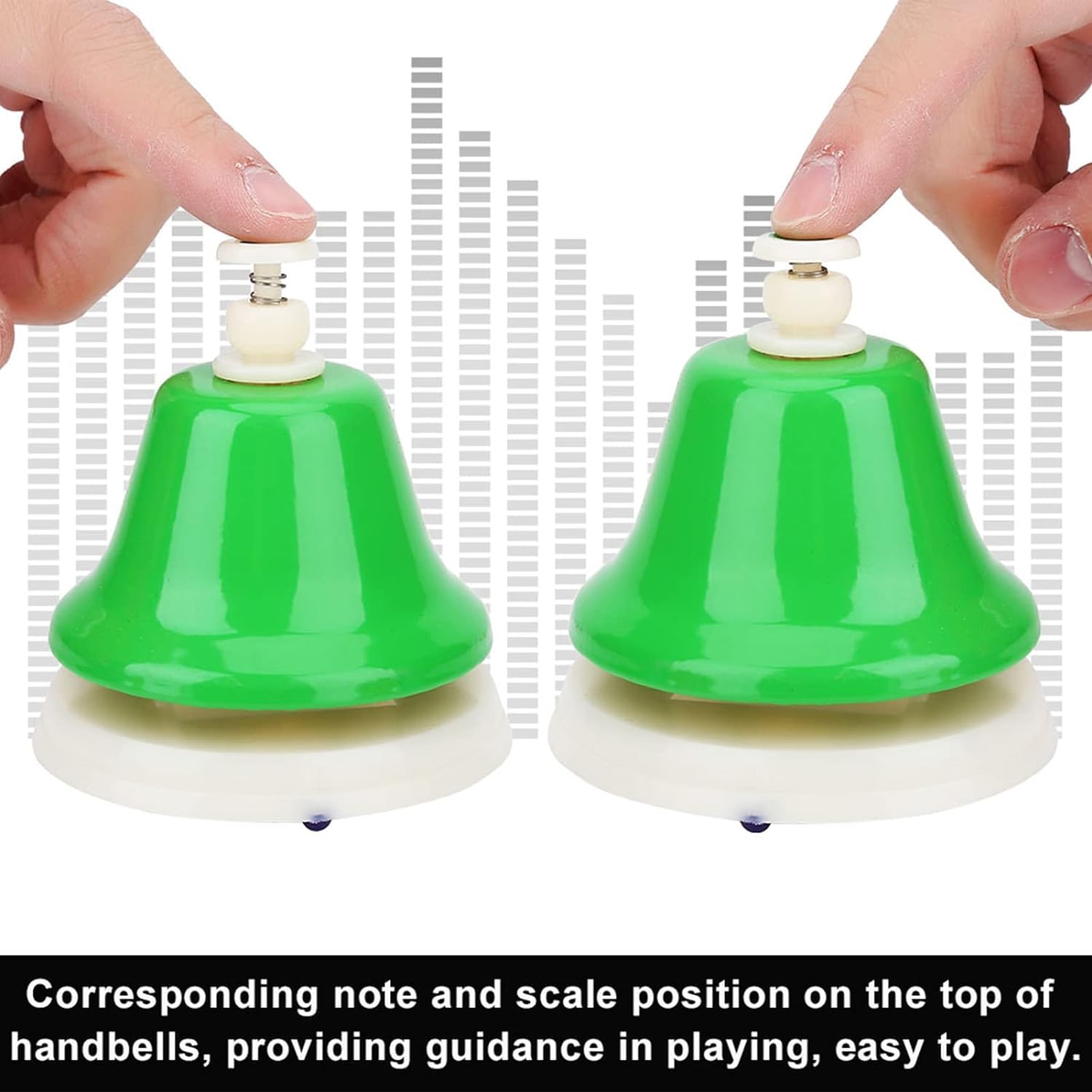Set di campanelli da tavolo da 8 pezzi, campanello in metallo, campanelli, strumenti musicali Campana melodica, campana nascosta, campanelli colorati per campanello per animali domestici, cam