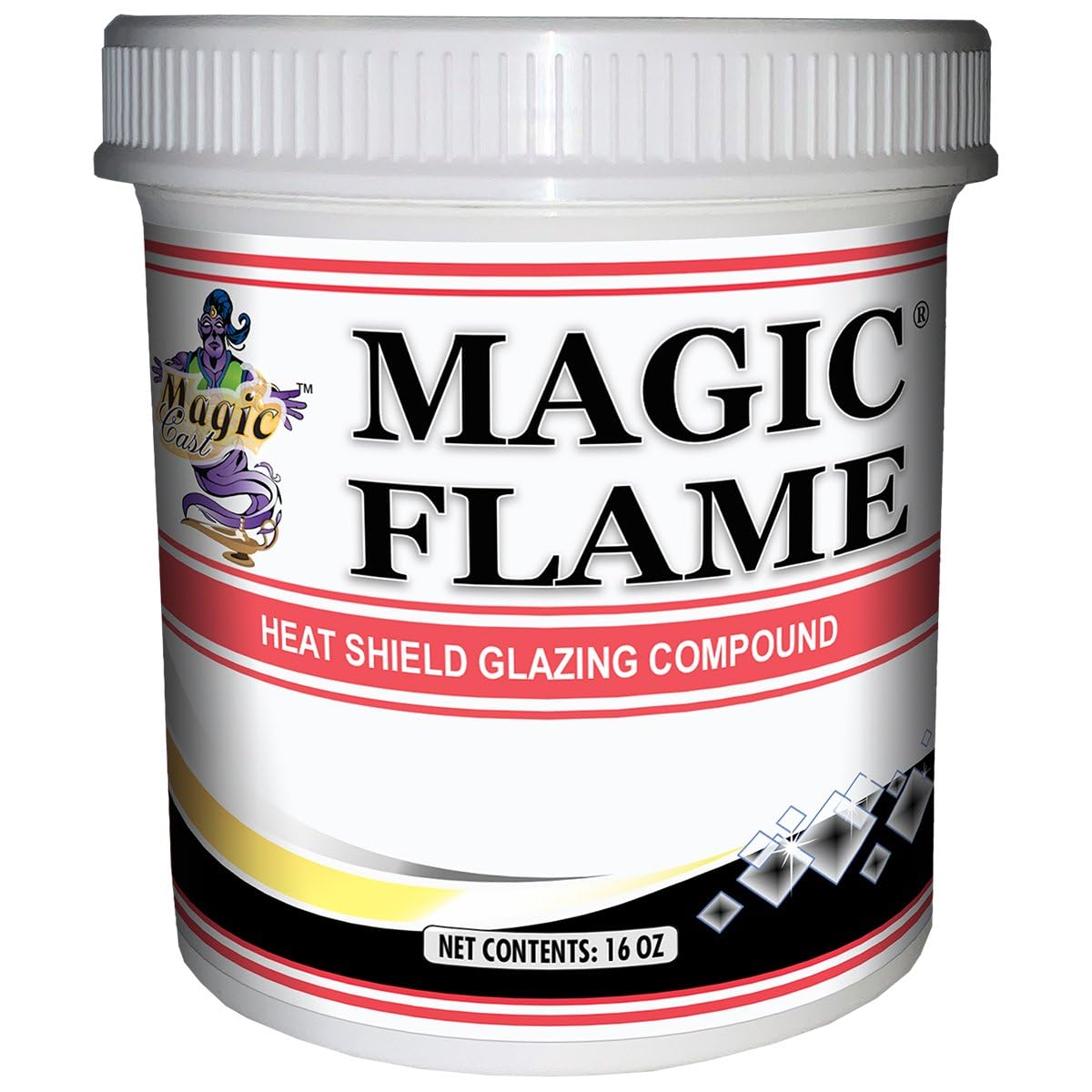 Magic Cast Magic Flame (16oz Bottle) Heat Shield Glazing Compound, CL-581