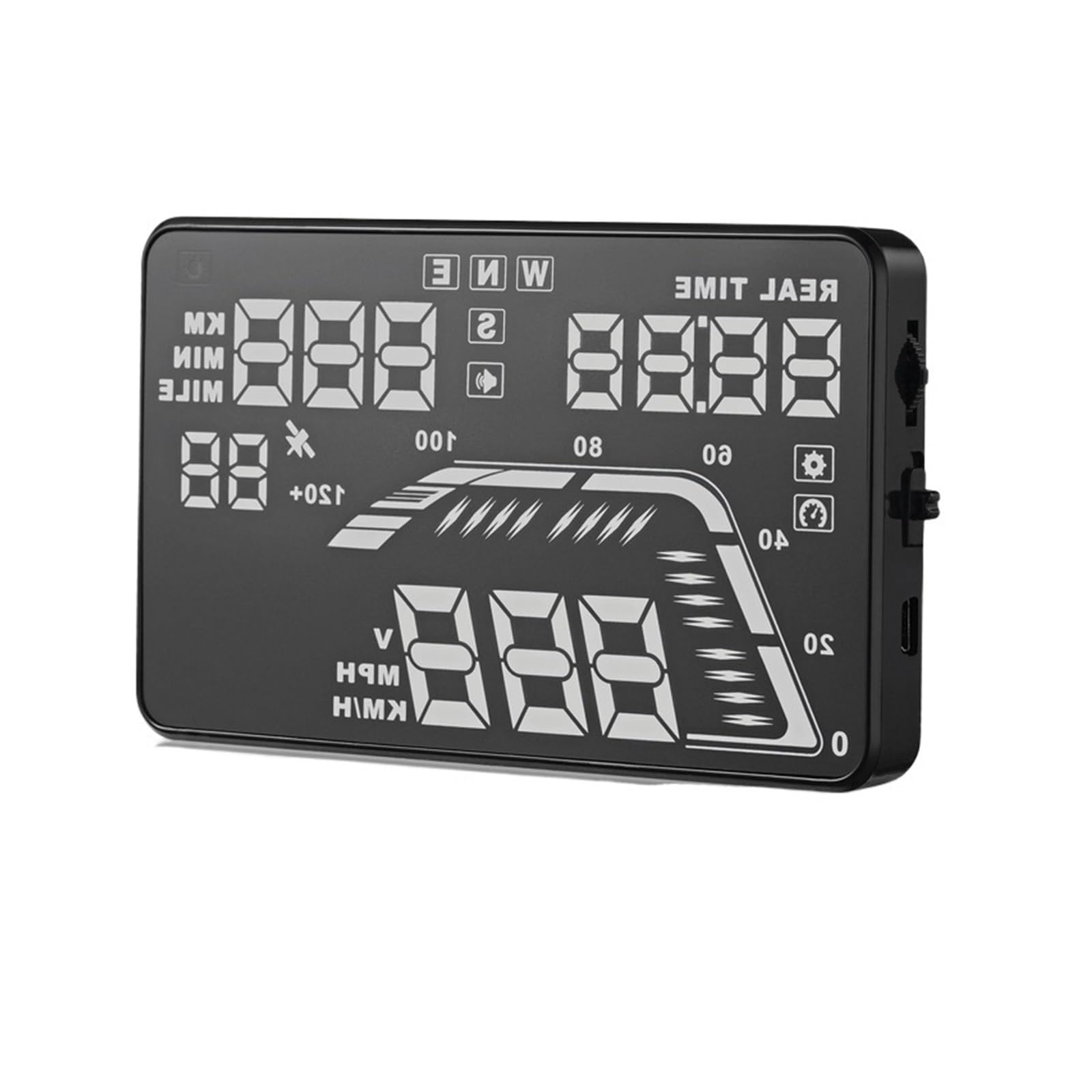 Proyector De Velocímetro De Coche De 5,5 ", Pantalla Frontal, GPS, Hud, Proyector De Coche, Odómetro De Velocidad Automático Digital Instrumento Multifunción