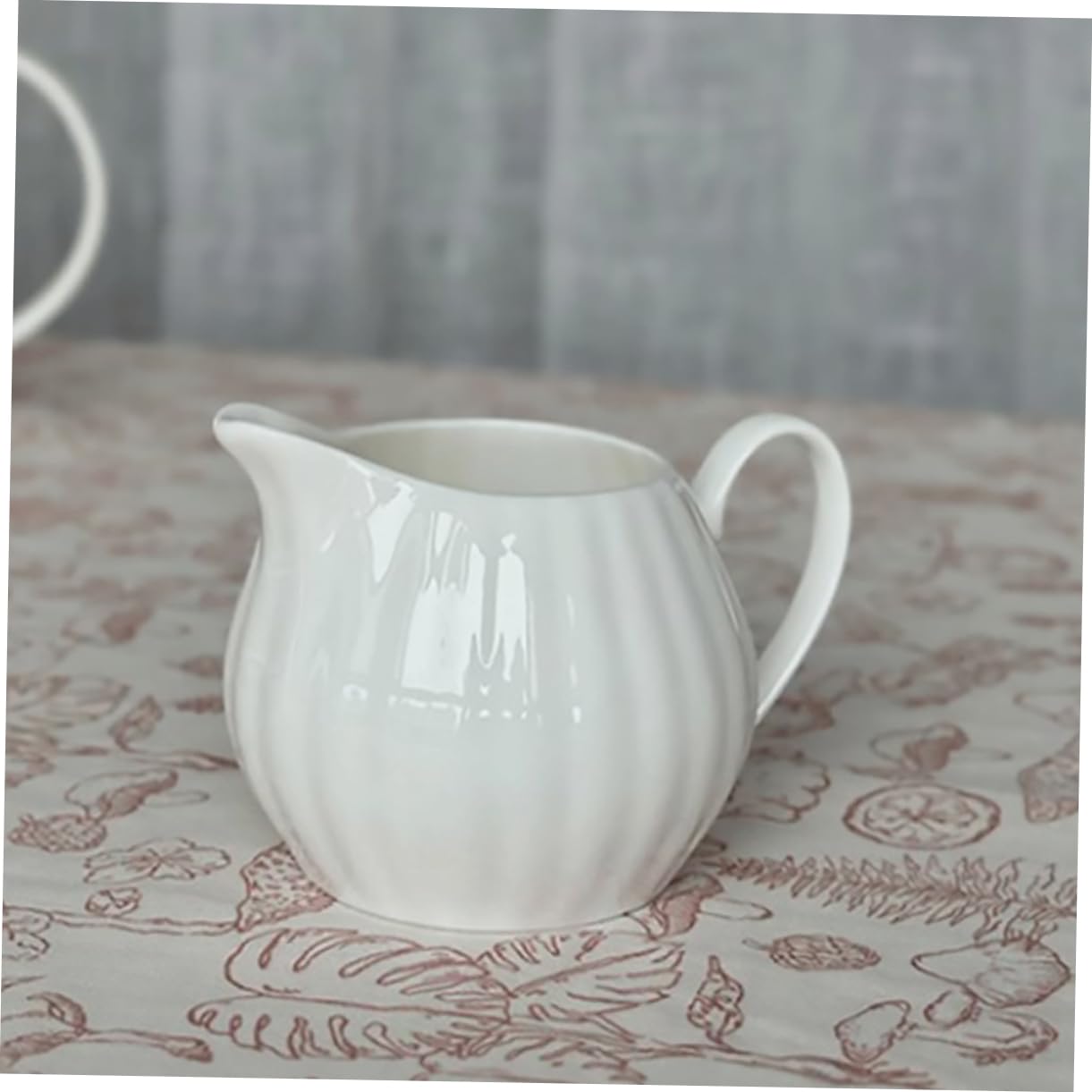 GRIRIW Ceramic Coffee Pot Gravy Jug Salad Dressing Pitcher Pottery Milk Jug Drip Coffee Maker Beverage Dispenser Sugar Dispenser Cow Pitcher Porcelain Milk Pitcher Milk Cup White Ceramics