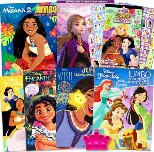 Disney Princess Coloring Book Activity Set for Kids – Bundle with...