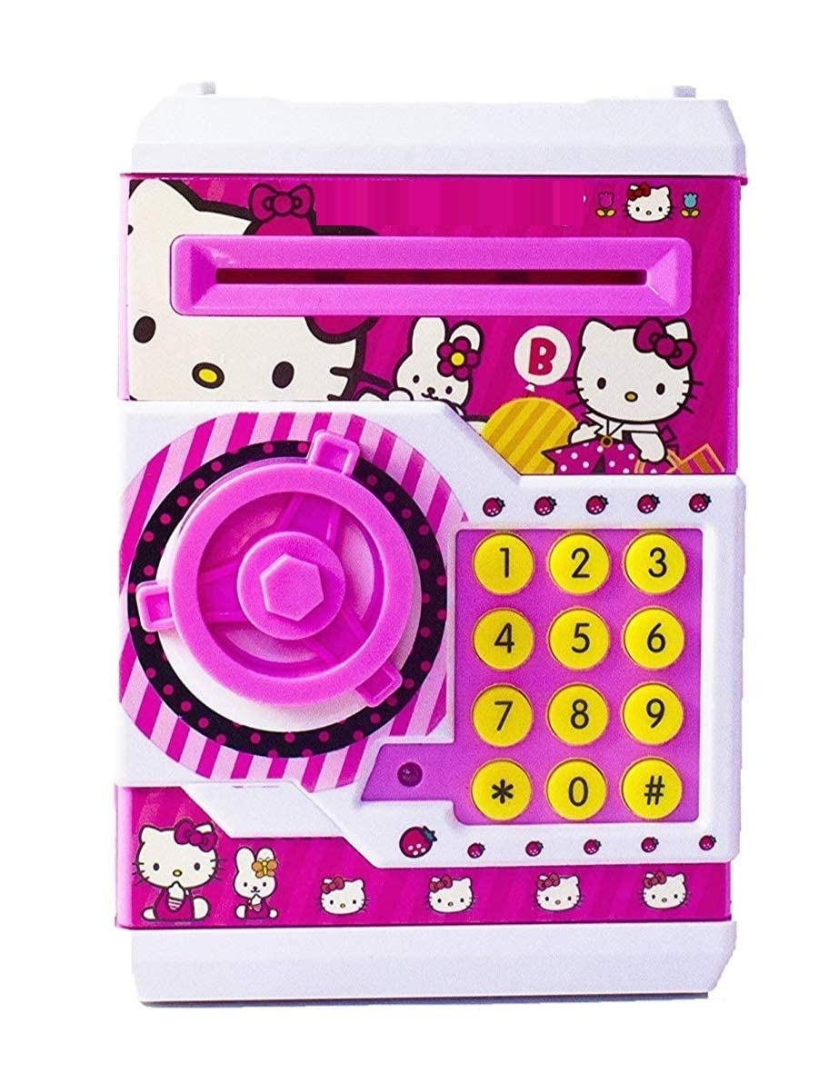 HappyBive Mini Piggy Bank Atm With Password For Kids || Money Safe Atm Kids Piggy Savings Bank With Electronic Lock Piggy Bank Atm With Password (Pink) (B0BRQPPJ96) Amazon Price History, Amazon Price Tracker