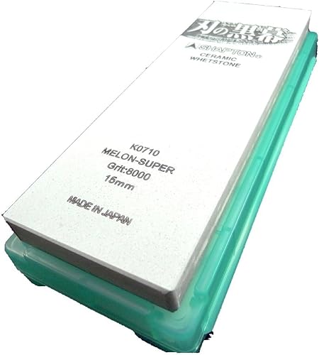 Miniatura 7 de SHAPTON Ha No Kuromaku - Piedra de afilar de cerámica (F-set) grano medio (#1000) + grano fino (# 5000) + grano fino (# 8000) + grano ultra fino