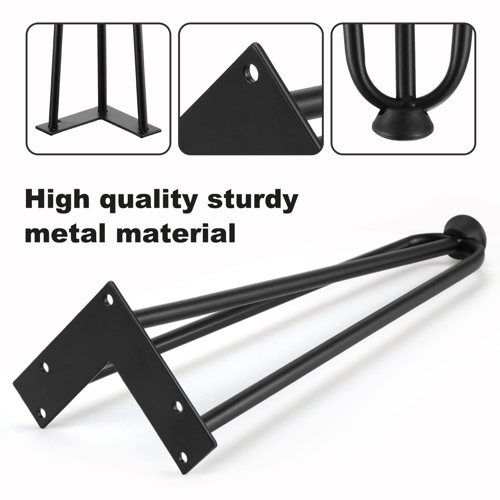 Fetim duraline steel legs haarspeld tafelpoot 40 - Meubels kopen? | Korting tot 87