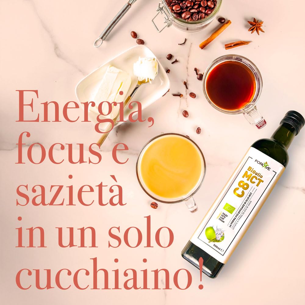 FORLIVE MCT C8 OLIO 500 ML 2 PEZZI CONFEZIONE RISPARMIO