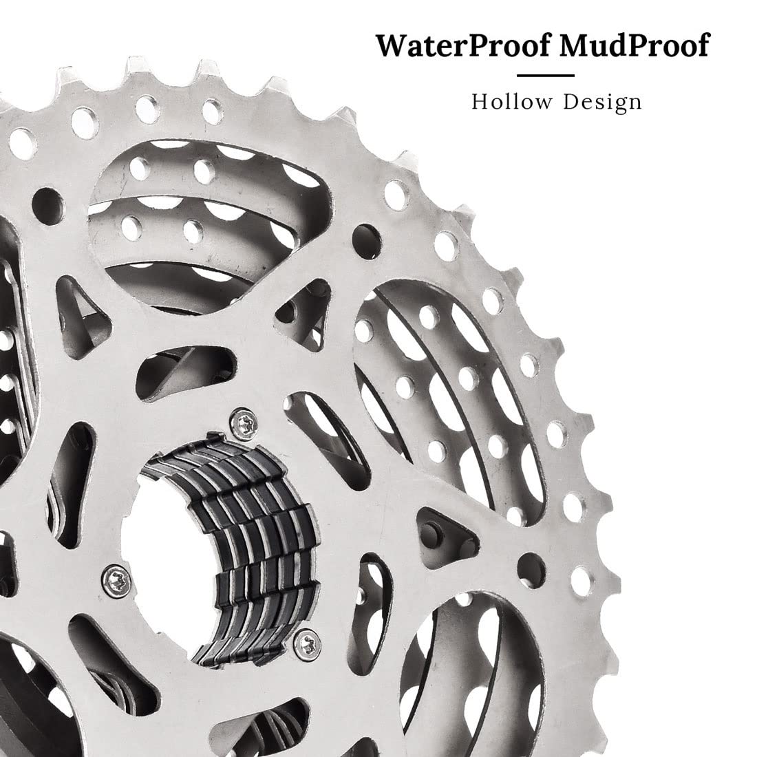 Natudeco Vélo Roue Libre Cassette de vélo de Montagne à 8 Vitesses 11 28T 11 13 15 17 19 21 24 28T pour Volant De Vélo De Montagne