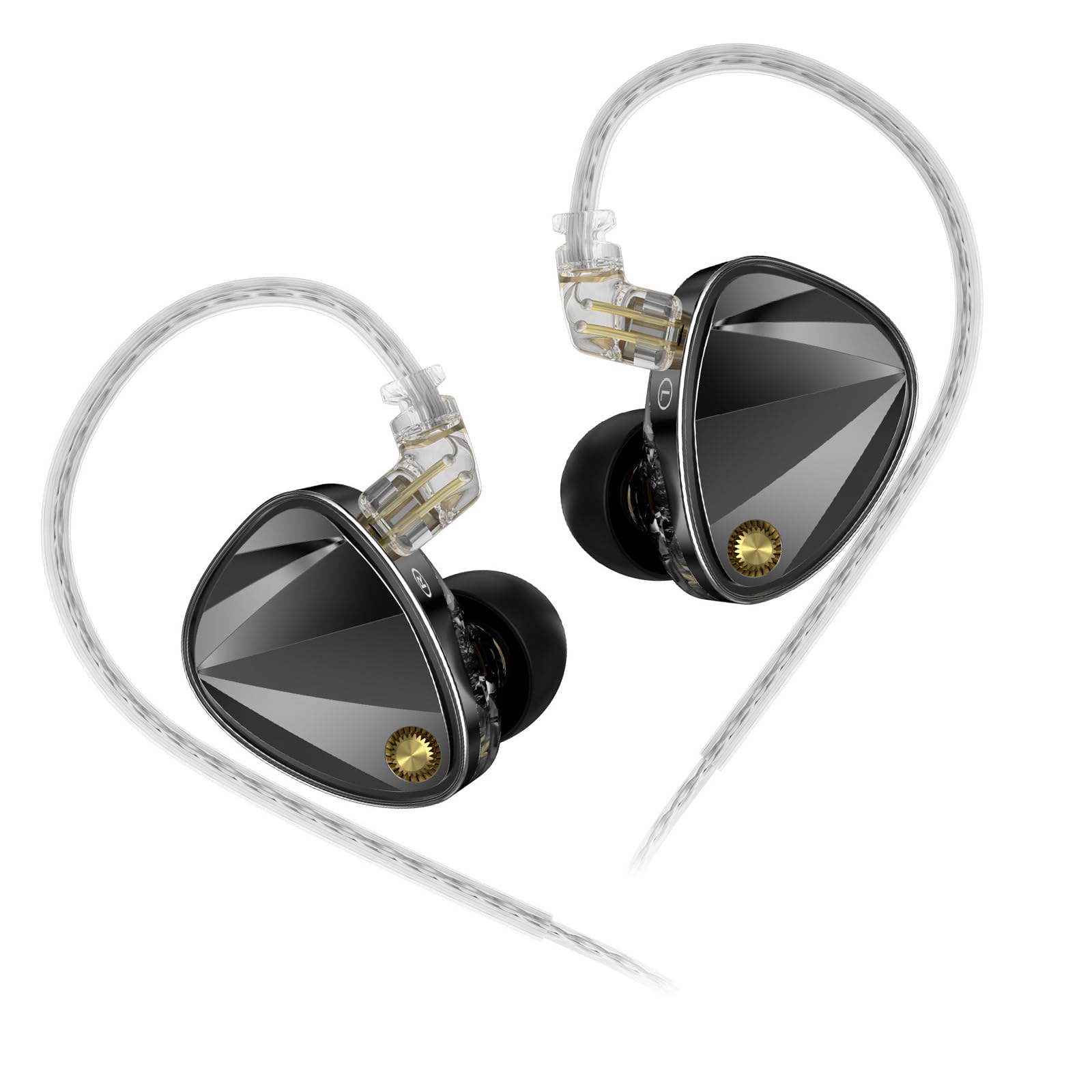 Auricolari per monitor da studio con struttura del cavo staccabile per bassi curvi aggiornati per auricolari HiFis audio personalizzabili con tecnologia Curveds
