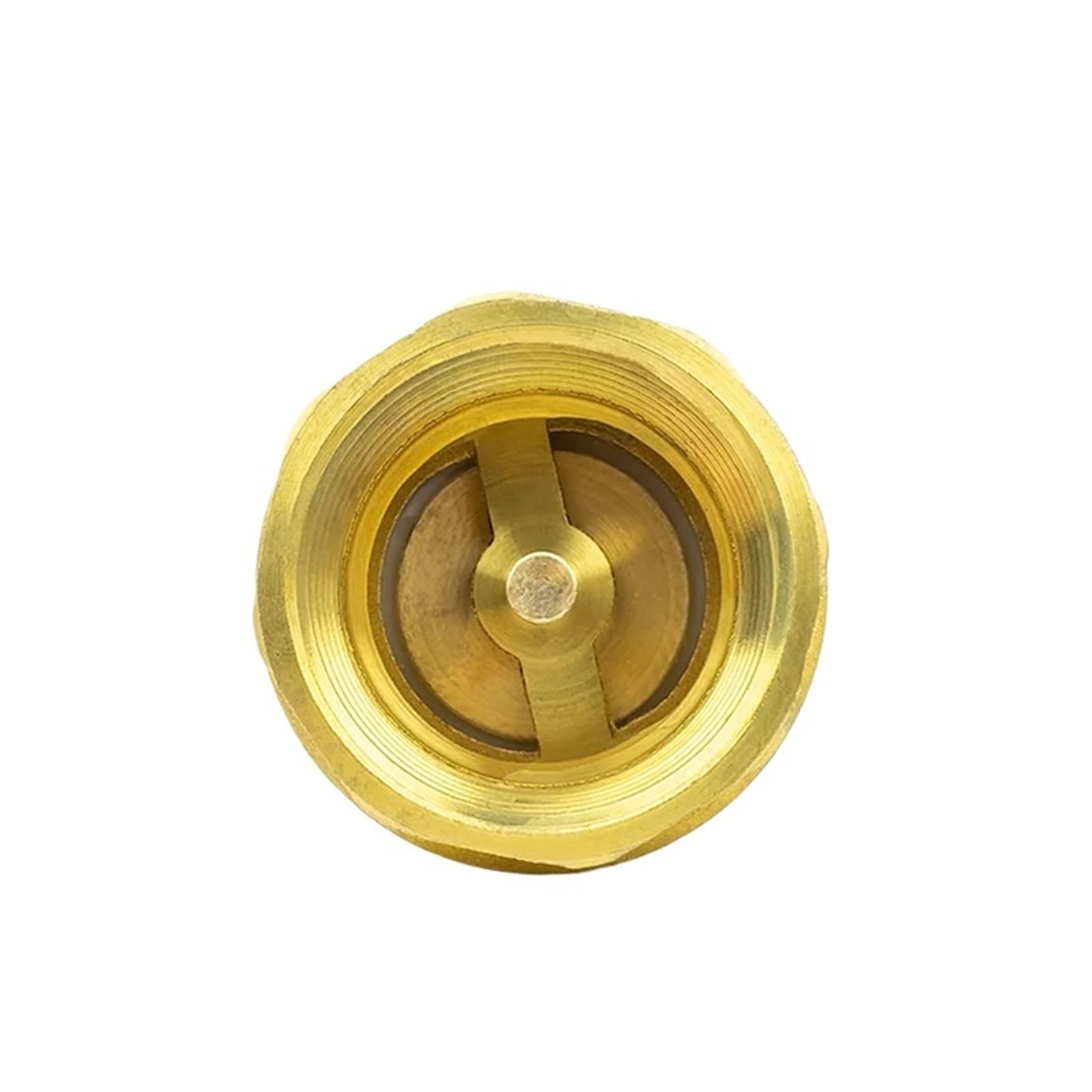 Valvola di ritegno dell'Acqua Anti-inversione in Ottone Ispessito con Filettatura Interna Liscia, valvola Verticale a Molla oscillante per Tubature dell'Acqua(1-1/4")