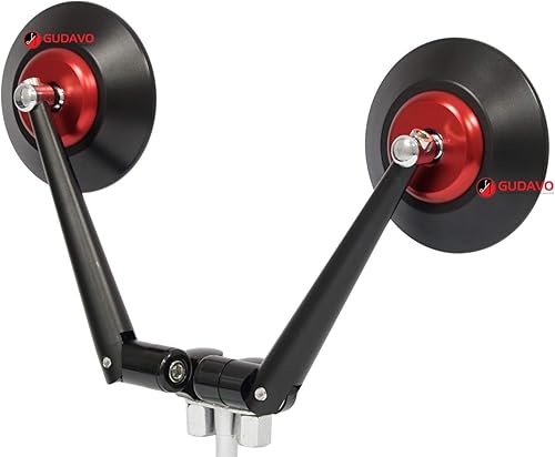 Motocicleta Redonda retrovisor Espejos Rojo M8 M10 CNC Aluminio Espejos Para APRILIA dorsoduro caponord shiver tuono rs rsv millefalco rst pegaso