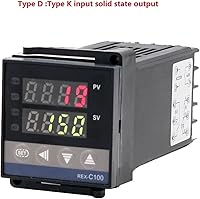 Vista 2 de REX-C100 Digital PID Controlador de Temperatura Inteligente Universal/K Tipo REX C100 Termostato SSR Salida de Relé (Tipo D)