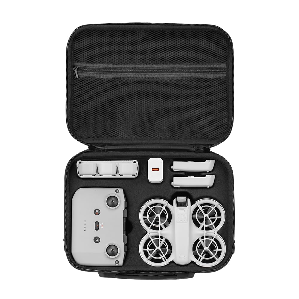 Genérico Maleta de Viaje para dji Neo Drone, Bolsa de Transporte rígida para dji Neo Fly More Combo Accesorios Organizador portátil Funda Protectora