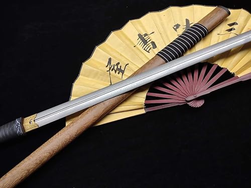 Miniatura 8 de Espada chino (Patrón plegable única (Acero Groove Hoja, Rosewood scabbard) Tang, longitud completa 39"
