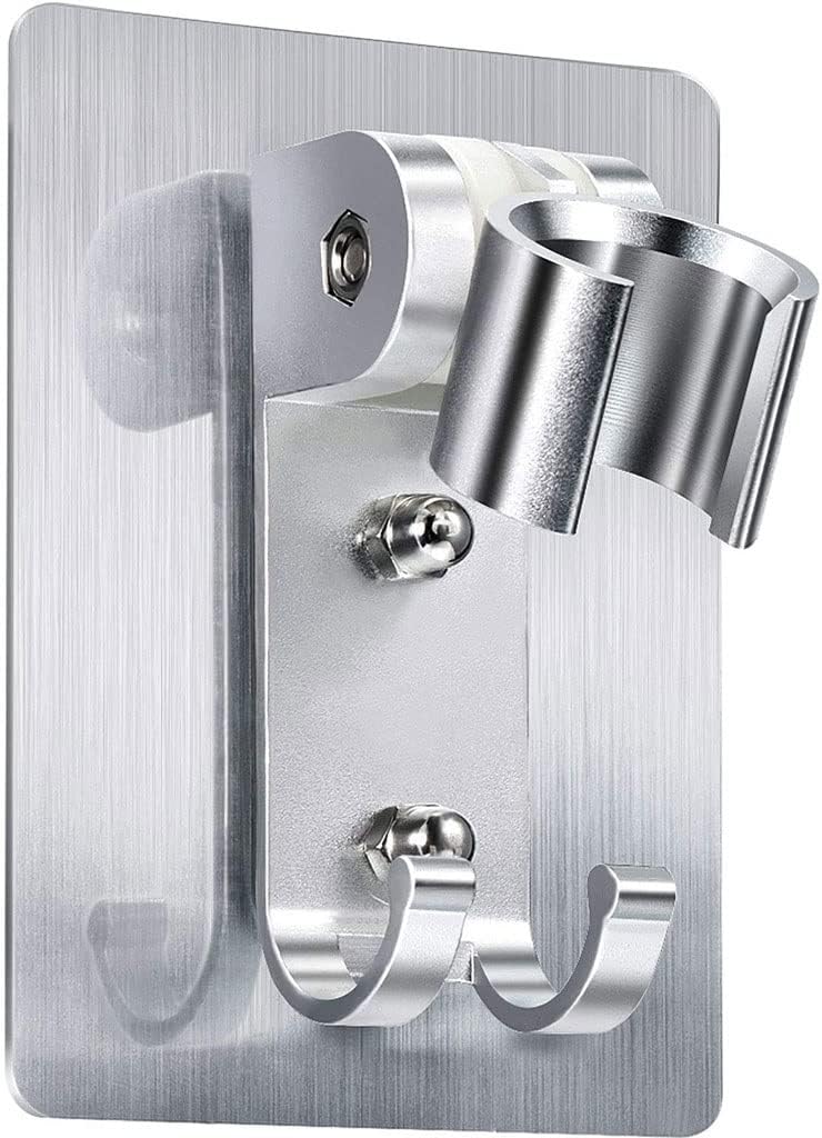 Aluminum Shower Holder Adjustable Punch Free Bathroom Stand Bracket Wall Mounted Kitchen Restroom Accessories