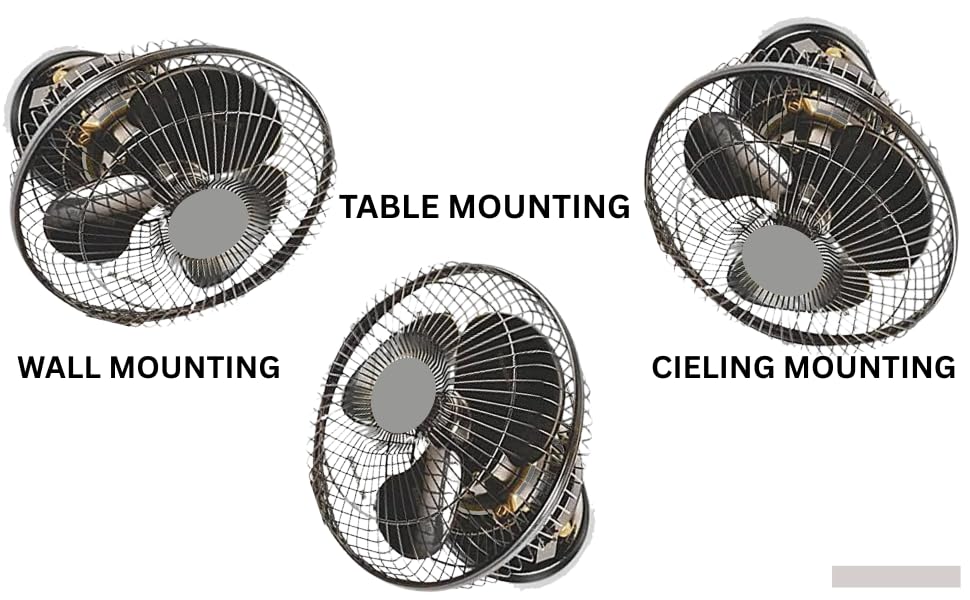 Image of STARVIN Wall Mounted Fan High Speed Wall Fan for Home & Kitchen Compact Size,Adjustable Tilt,Low Noise Small Wall Fan for Office, Shop & Utility Area - EVTS (12 inch cabin Black, 12 Inch)