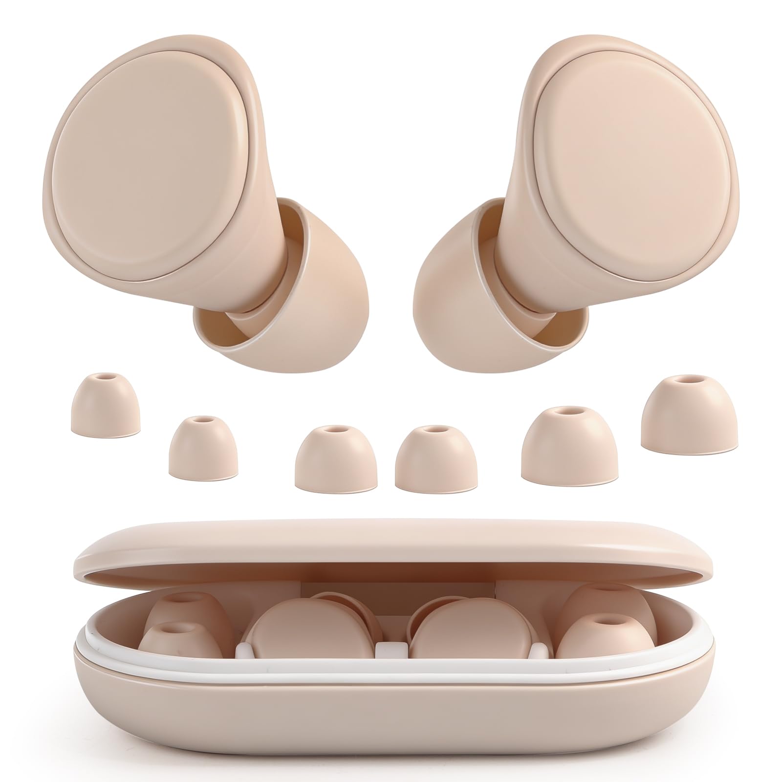Tapones Oidos Ruido Dormir, 36 dB Tapones Oidos Cancelacion De Ruido, Suaves y Reutilizables Silicona, Viene Con Un Práctico, 3 Tamaños (S/M/L), Adecuado Para Dormir, Ronquidos, Estudiar, Viajes