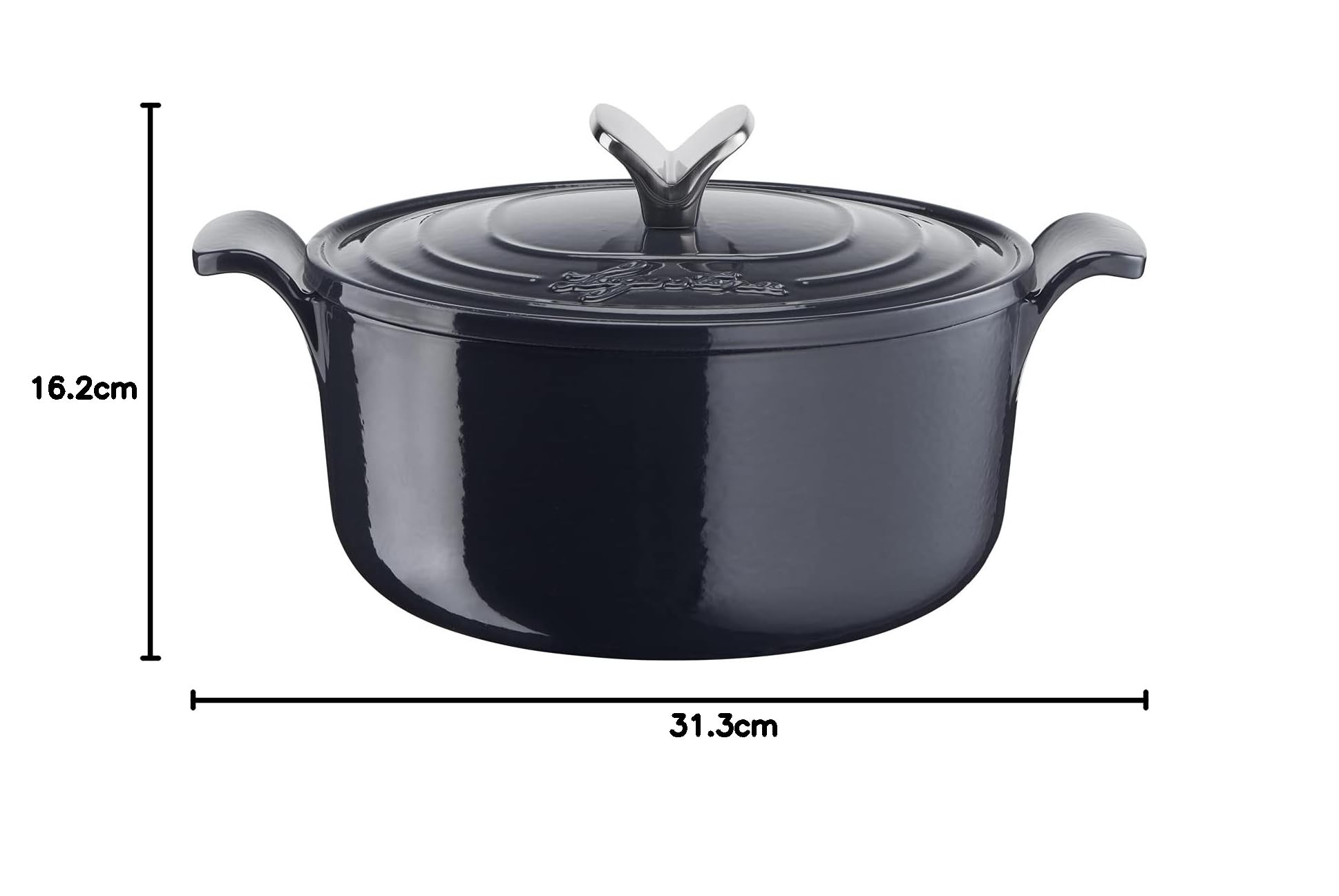 Lagostina Tradizione Cocotte in Ghisa Smaltata per Cotture Lunghe Ø 22 cm, Casseruola Induzione, Gas e Forno fino a 220 °C, Pentola per Stufare e Cucinare Lentamente con Coperchio di Condensazione