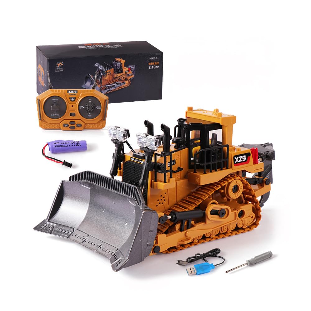 Amazon.co.jp: YIGONG 建設車両 1:24ラジコンブルドーザー ホイール