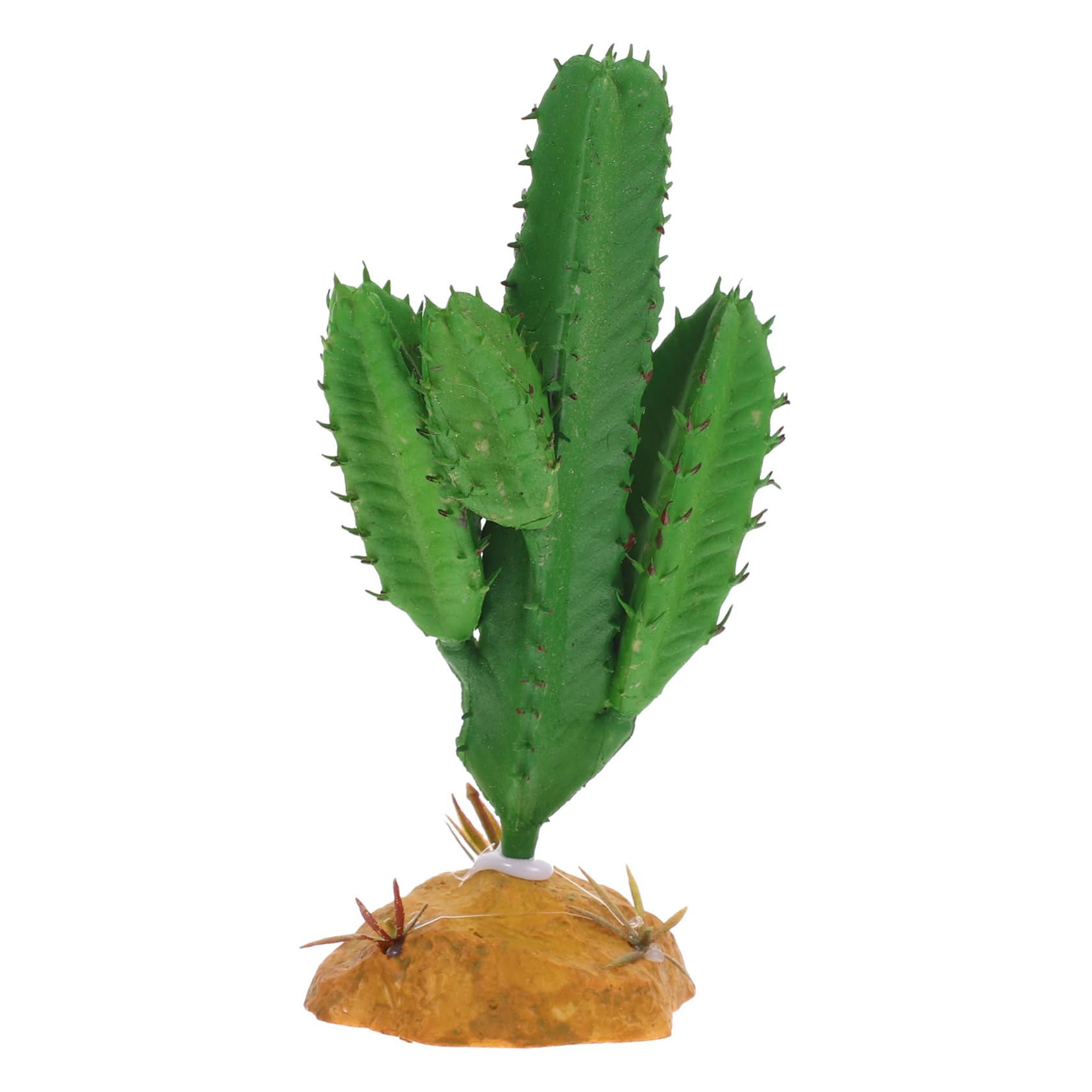 ifundom Artificial Reptile Plant Decor Resin Plastic for Desert Turtle Habitat