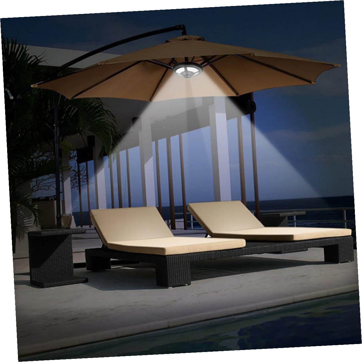 Lampada LED da Campeggio per Ombrellone, Luce Multifunzione