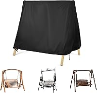 Vista 9 de Kasla Funda para columpio al aire libre, impermeable y resistente, cubierta para patio, juego de columpios con marco A, hamaca y soporte de columpio