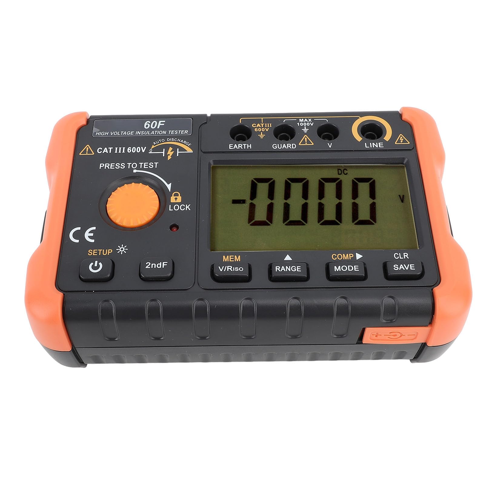 FTVOGUE Tester Izolacji Megaomomierz 50 V do 2500 V Miernik Rezystancji Izolacji z PI DAR COMP 1,3 MA Prąd Zwarciowy Test Napięcia AC DC dla Elektryków Konserwacja