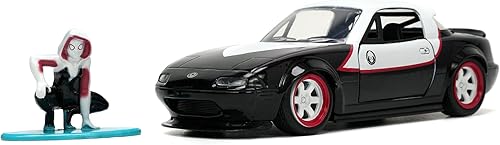 Miniatura 8 de Marvel Avengers 132 1990 Mazda Miata - Auto fundido a presión y araña fantasma de 1.65 pulgadas, juguetes para niños y adultos
