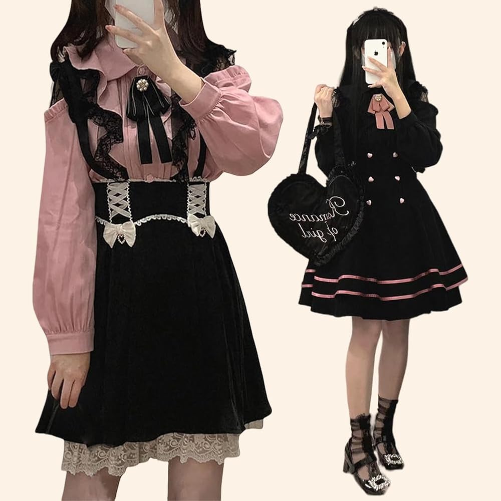 Amazon | 地雷系 かわいい ブラウス レディース ロリータ