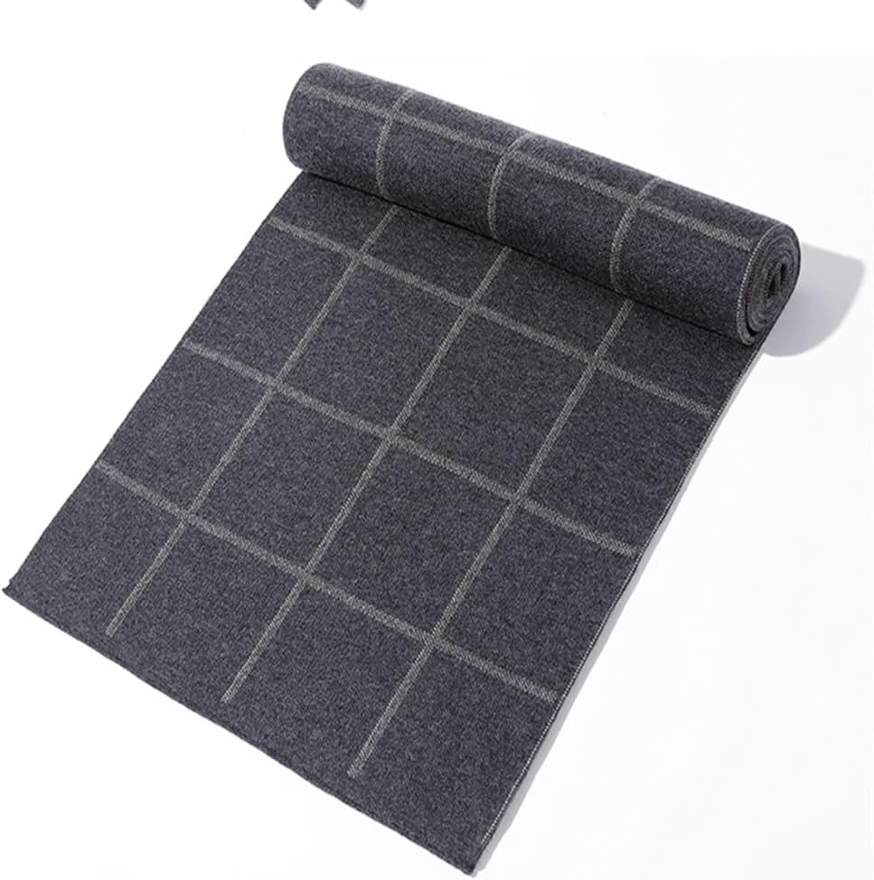 HBJWOV Scarf Men's Plaid Autumn and Winter Models Casual Thickening Warm Scarf Boys' Day Gift