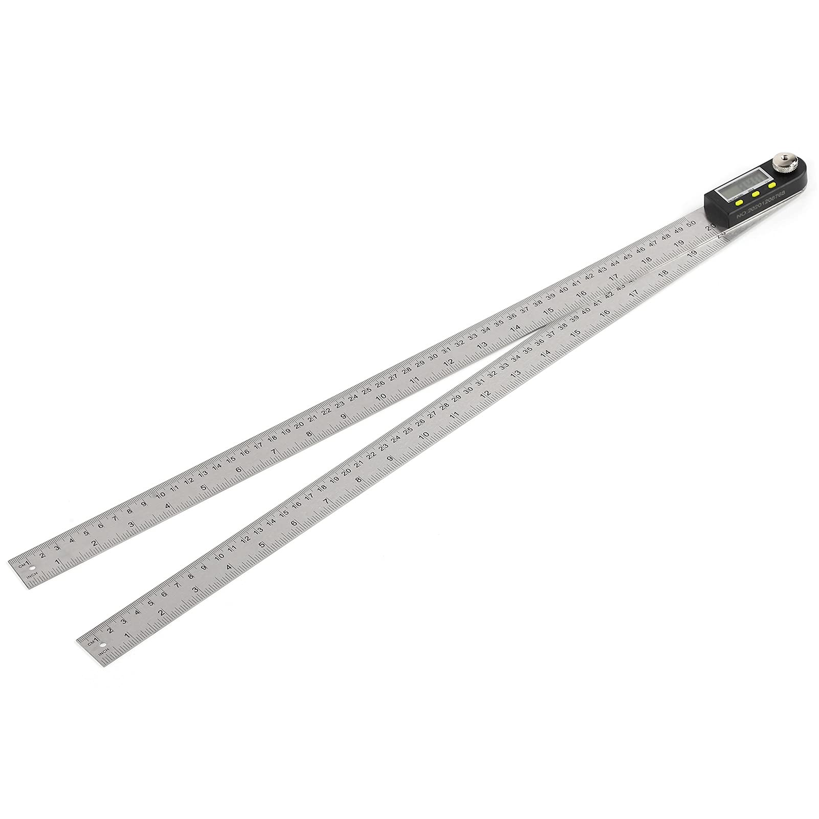 Medidor de Regla de ángulo Digital con Pantalla LCD, Transportador de Acero Inoxidable Duradero para Carpintería de 500 Mm, Herramienta de Medición Precisa