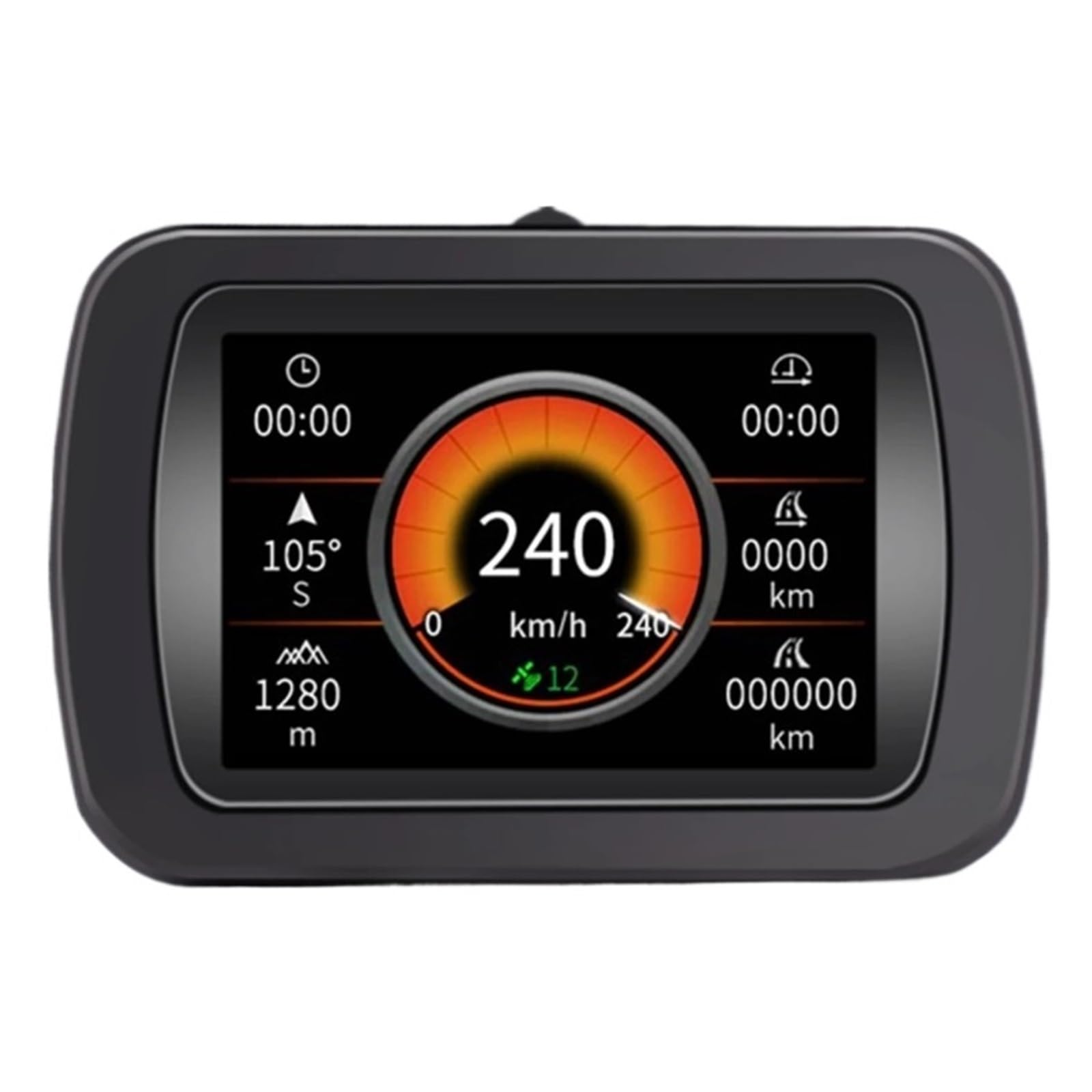A65 Wyświetlacz Head Up GPS Off-road Wielofunkcyjny Sygnał Satelitarny OBD HUD Cyfrowy Wyświetlacz Miernik Kompas Inklinometr Prędkościomierz dla wszystkich pojazdów(OBD)